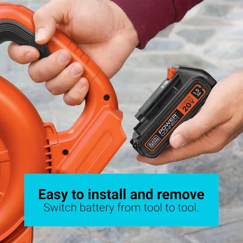 Vista 4 de Batería externa de litio LBXR2020-OPE de Black + Decker, 2 Ah, 20 V