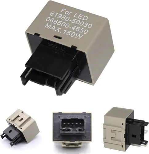 Vista 12 de (1) Relé intermitente LED electrónico de 3 pines 12V CF14 EP35 para bombillas LED relacionadas con intermitentes, solución para el rápido parpadeo