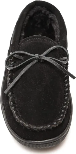 Vista 2 de Minnetonka - Pantuflas con suela rígida y forro de pelo para hombre
