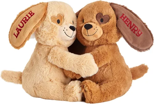 Vista 9 de Let's Make Memories Conejitos de peluche personalizados para abrazar, día de San Valentín, para parejas, para él, para ella, Amor, Te Amo, conejito