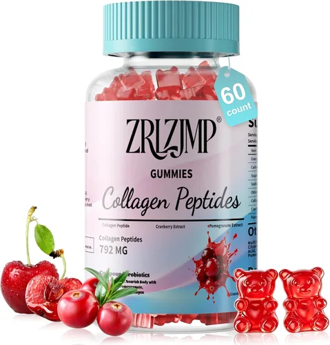 Collagen Gummies for Women – Collagen Peptides Gummies with Multi Collagen Types I, II, III, V, X, Biotin & Vitamin C – Hydrolyzed Collagen for