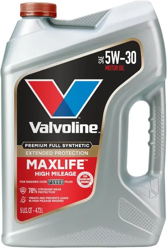 Vista 34 de Valvoline - Aceite de alto millaje 150 K con MaxLife Plus Technology, SAE 5W-20, 1 cuarto de galón