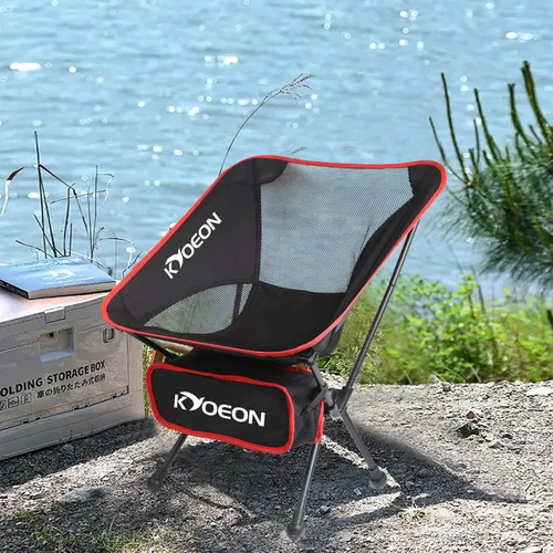 Vista 2 de Portable Camping Chair, Ultralight Durable Foldable Chair for Outdoor Camp,Travel, Beach, Picnic, Garden, Sport Sturdy Frame, Comfortable