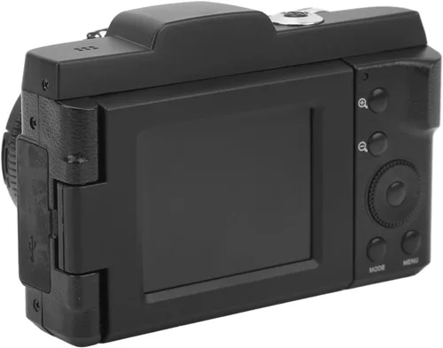 Vista 6 de Protable videocámara de video digital, cámara digital de 16 MP 16 x 1080P con pantalla abatible de 2.4 pulgadas de 180 grados, videocámara DV