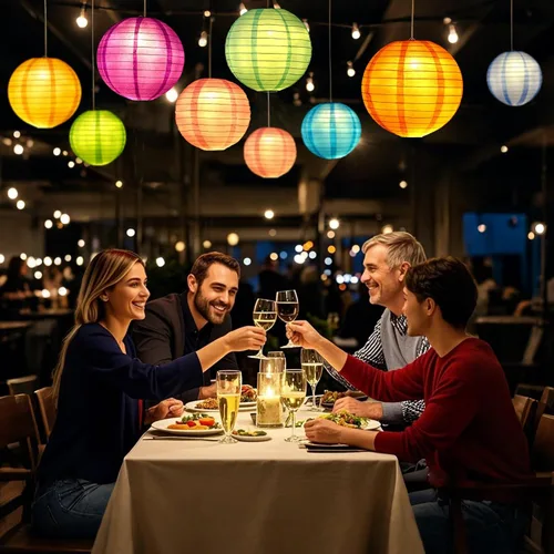 Vista 6 de 30 luces LED de fiesta con pilas, iluminación de temporada para globos, linternas de papel, impermeables, color blanco cálido