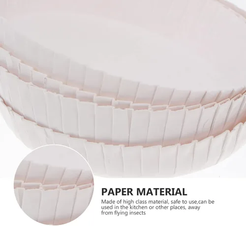 Vista 2 de 100 unids desechables de papel cubierta de bebida de papel tapa reciclada tapa de bebida caliente tapa taza de café cubierta para fiestasbodacocina