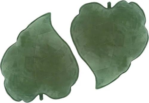 Vista 3 de Cyprinus Carpio Cojín de almohada para el hogar en forma de hoja 3D, almohada lumbar para el hogar, almohada decorativa para el hogar, paquete de 2