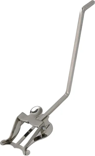 Vista 6 de Yibuy Sax Abrazadera Clip Lira para Saxofón Alto Tenor Banda Para Marcha Clips Plata