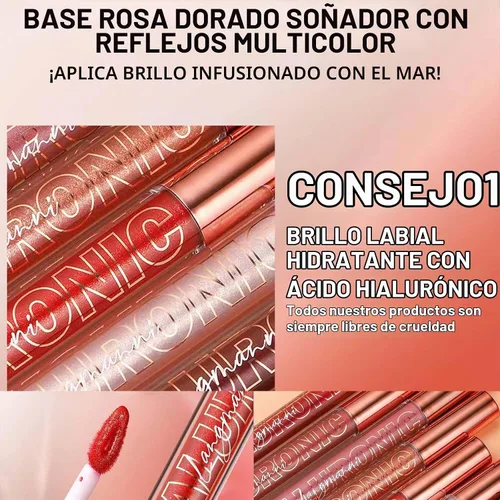 Vista 7 de Brillo de labios transparente, brillo de labios tintado, brillo de labios, aceite de labios para adolescentes, hidratante de alto brillo y brillo