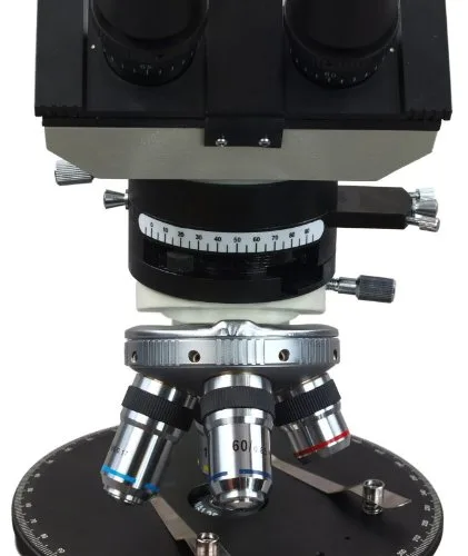 Vista 3 de OMAX Microscopio compuesto del laboratorio trinocular 40X-2000X con la etapa mecánica de la capa doble
