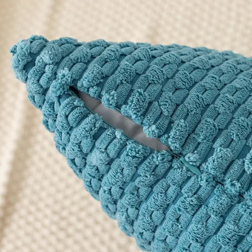 Vista 73 de Kevin Textile - Juego de 2 fundas de almohada decorativas de pana suave, estilo bohemio, a rayas, decoración del hogar para sofá, cama, sofá y sala