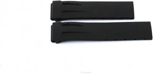 Authentic Tissot T-Race 21mm Correa de Goma en color negro de banda para hombre Back Case t048417a