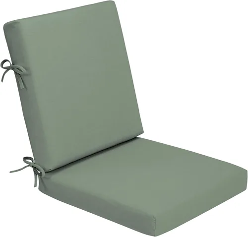 Vista 22 de Arden Foam - Cojín para silla de comedor al aire libre, 20 x 20 pulgadas, fabricado con espuma ProFoam, resistente a la lluvia, resistente a