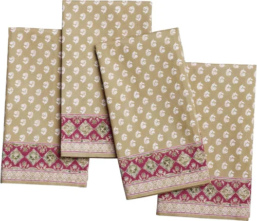 Vista 37 de Maison d' Hermine Juego de 4 servilletas de tela 100% algodón, suaves y duraderas, servilletas cuadradas reutilizables para uso diario, lavables