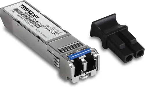 Vista 10 de TRENDnet SFP to RJ45 10GBASE-LR SFP+ Módulo LC monomodo, TEG-10GBS10, hasta 6.2 mi (6.2 millas), Transceptor SFP conectable en caliente, Conector LC
