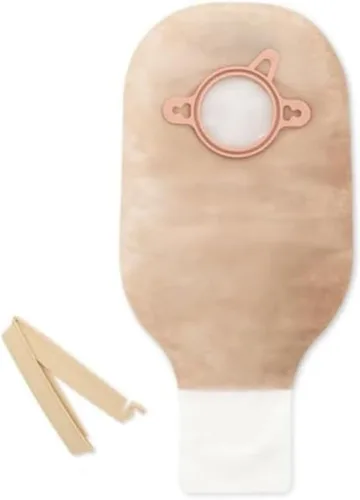 Hollister 18142 New Image - Bolsa de ostomía drenable de 12 pulgadas, paquete de 10, beige, apertura de 1-3/4 pulgadas, código de color verde