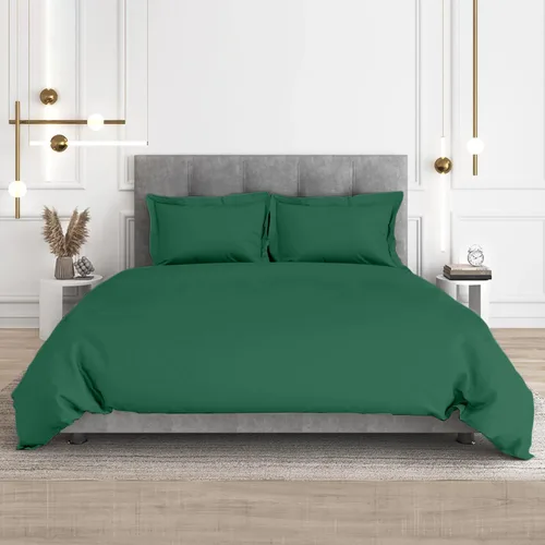 Vista 17 de CharlottelyHues Funda de edredón de 1 pieza, 1000 hilos, 100% algodón egipcio, transpirable, funda de edredón suave con cremallera y lazos