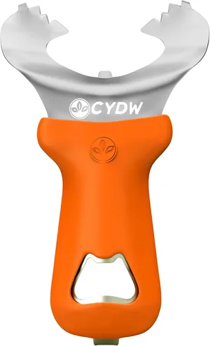 Vista 10 de CYDW Herramienta para abridor de tarros Mason con mango suave al tacto, sin abolladuras ni daños en la tapa, abrelatas manual multiusos, removedor