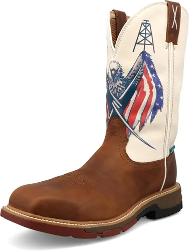 Vista 8 de Twisted X Mens 12" Nano Composite Safety Toe Western Work Boot