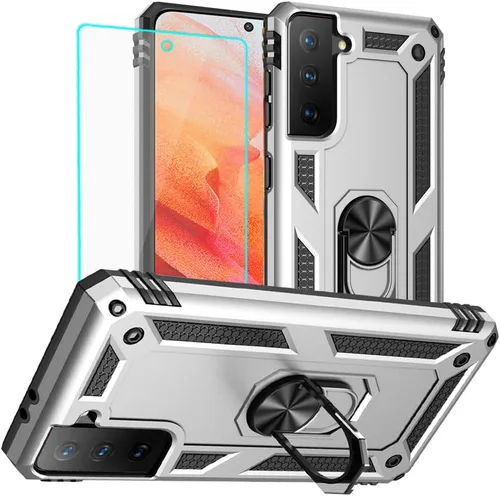 Vista 38 de Yiakeng Funda para Samsung Galaxy S8, Samsung S8, funda protectora de grado militar con anillo para Samsung Galaxy S8 (verde militar)
