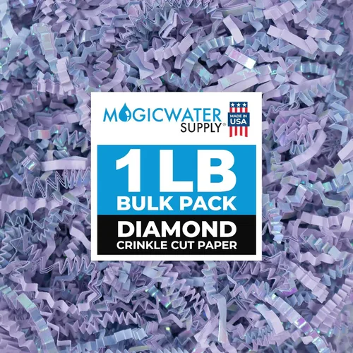 Vista 36 de MagicWater Supply - Relleno de papel triturado de corte arrugado de 1 libra, verde ejército - Embalaje decorativo y protector para regalos de dama