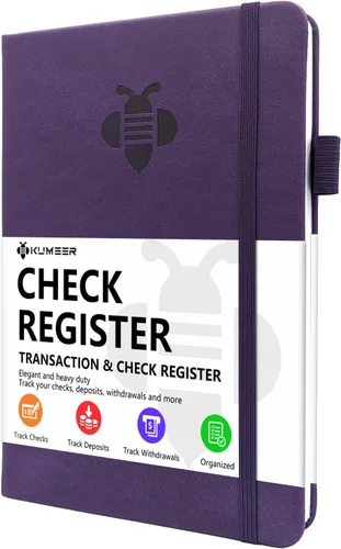 Vista 11 de Registro de Cheques – Registros de Cheques Elegantes para Chequera Personal con Registros de Cheques y Transacciones, Registro de Chequera de Tapa
