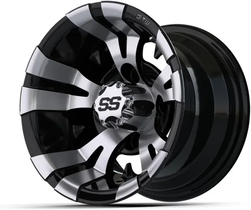 Vista 3 de Vampire - Rueda de aluminio para carrito de golf, patrón de pernos de 0.157 x 4.000 in (se vende como una sola unidad)