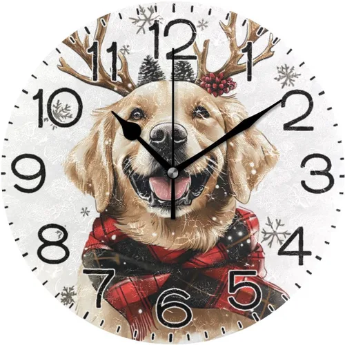 Vista 14 de ALAZA Reloj de pared de mármol marrón natural, funciona con pilas, sin tictac, silencioso, de cuarzo, analógico, rústico, rústico, reloj redondo