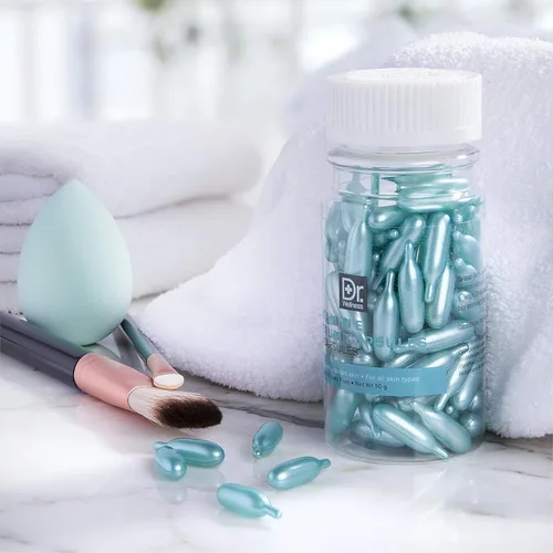 Vista 4 de Dr. Wellness Hidratante, cápsulas de suero con vitamina E, para una piel radiante y brillante, 90 cápsulas