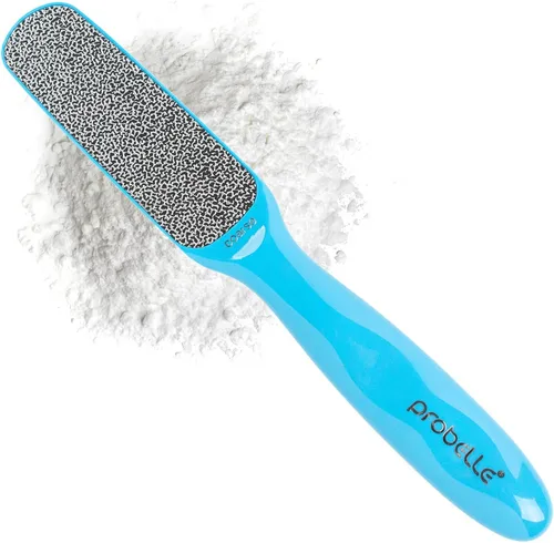 Probelle Removedor de callos de doble cara multidireccional de níquel para pies – Reduce inmediatamente los callos y los callos a polvo para obtener