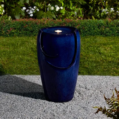 Vista 8 de Glitzhome - Fuente de agua con luz LED para exteriores