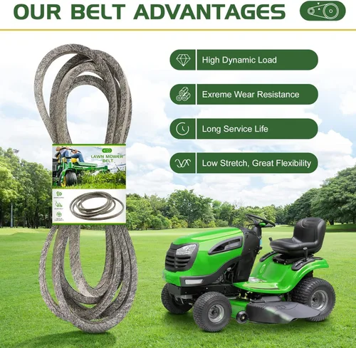 Vista 2 de Youxmoto Correa de transmisión para cortacésped de 1/2" x 78" fabricada con cable de aramida para MTD/para Cub Cadet 754-0461 954-0461, apta