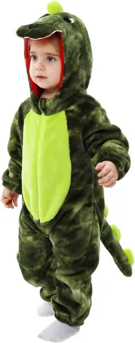Vista 21 de Disfraz de bebé de Halloween para niños pequeños, rómper, mameluco para niños o niñas, ropa de animales, de 2 a 36 meses