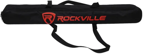 Vista 6 de Rockville Wired Pro Mic Kit 1 - Micrófono de metal de gama alta+soporte para micrófono+bolsa de transporte+cable, negro