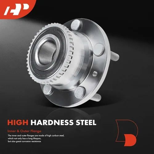 Vista 4 de A-Premium Cojinete de rueda trasera y conjunto de cubo con anillo ABS y 5 lengüetas compatible con Kia Sportage 2005-2010 y Hyundai Tucson