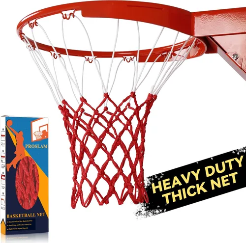 Malla para aro de baloncesto profesional de alta calidad y resistente, repuesto para aro estándar, 12 argollas, no se enreda, resistente a todos los