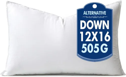 MIULEE Almohada decorativa de plumón alternativo de 12 x 16 pulgadas, almohada decorativa de 12 x 16 pulgadas, cama corporal para dormir, forma