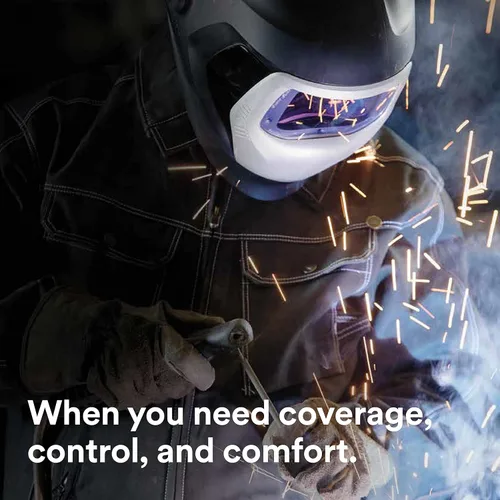 Vista 3 de 3M Speedglas - Casco de soldadura 9100 06-0100-20SW, con lente de oscurecimiento automático ADF 9100X
