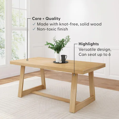 Vista 107 de Plank+Beam Banco de Comedor de Granja de 60 Pulgadas, Banco de Entrada de Madera Maciza, Banco de Madera para Exteriores, Asiento de Comedor
