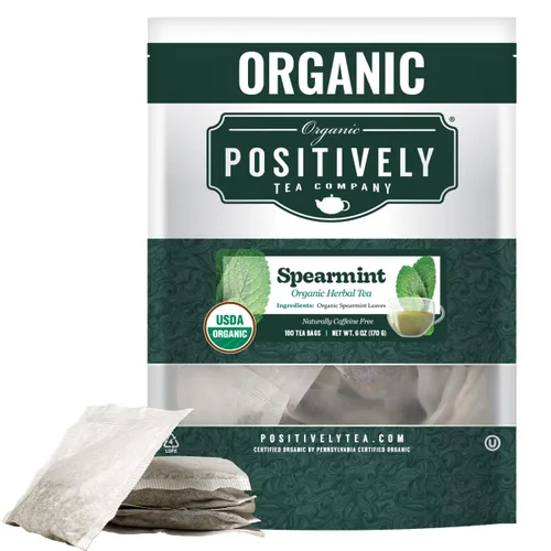 Vista 65 de Organic Positively Tea Company, Bolsas de té herbal de hibisco, 100 unidades, bolsas de té ecológicas, sin OGM