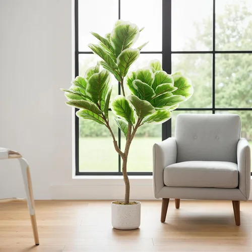 Vista 35 de GarveeHome Árbol de buganvilla artificial de 5 pies, planta de buganvilla de seda sintética con maceta, decoración interior y exterior, planta
