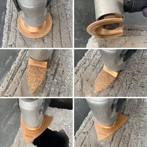 Vista 3 de 6 hojas de sierra oscilantes universales de carburo, hojas de sierra multiherramienta mixtas HEMUNC