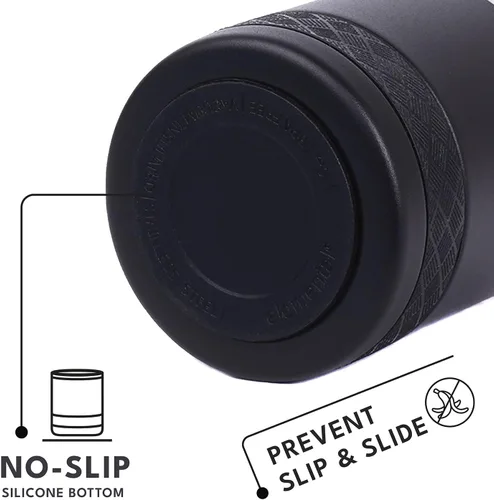 Vista 6 de Elemental Juego de 2 vasos de acero inoxidable de triple pared de 10 onzas con tapa de Tritan no rota, vaso de whisky aislado, taza de café aislada