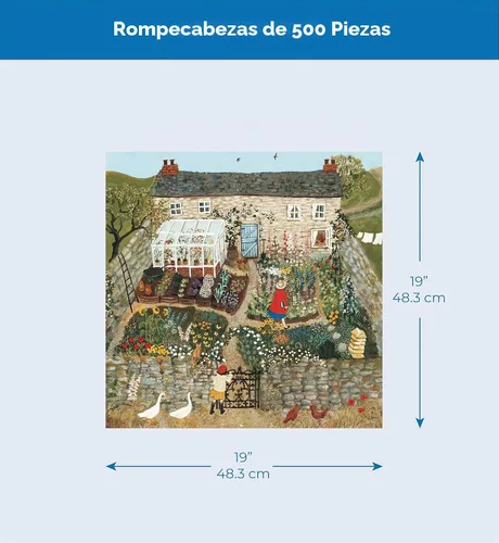 Vista 5 de New York Puzzle Company - Loré Pemberton At Brambly Hedge - Rompecabezas de 500 piezas para noches de juego familiares por Loré Pemberton En Brambly