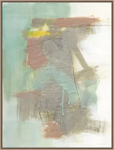 Vista 7 de Amanti Art Framed Canvas Wall Art 24x18 Retro Splash IV by Jennifer Goldberger, Framed Wall Art Canvas, Abstract Artwork, Traditional Decor, Medium