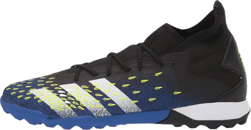 Vista 8 de adidas Predator Freak 3 Turf Tenis de fútbol para hombre Core Negro-blanco-solar Amarillo