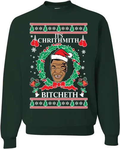 Vista 34 de Merry Chrithmith Ugly Christmas Sweater Unisex Crewneck Graphic Sweatshirt Negro Bitcheth