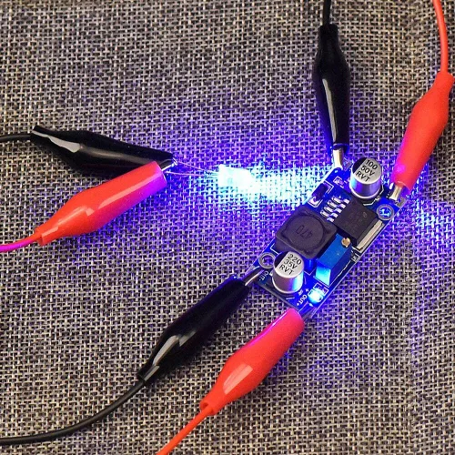 Vista 3 de 5 pares de cables de prueba dobles rojos y negros con pinzas de cocodrilo, cable de puente 16GA