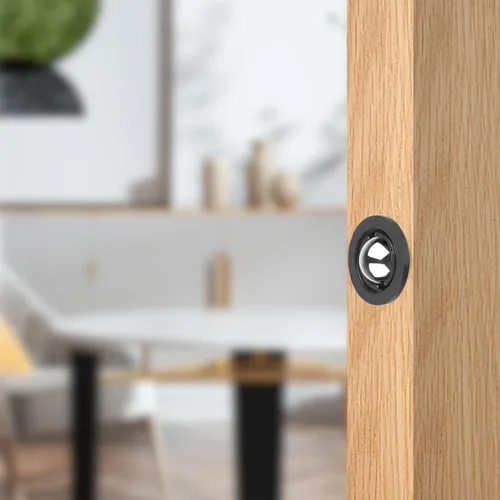 Vista 6 de Eco-Fused Cierre de bola ajustable para puerta, herrajes de rodamiento de bolas negros con resorte, compatible con la mayoría de puertas, armarios