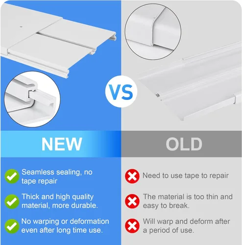 Vista 3 de Kit de ventilación portátil para ventana de aire acondicionado, kit de sellado ajustable para ventana de CA, kit de ventilación de CA para puerta